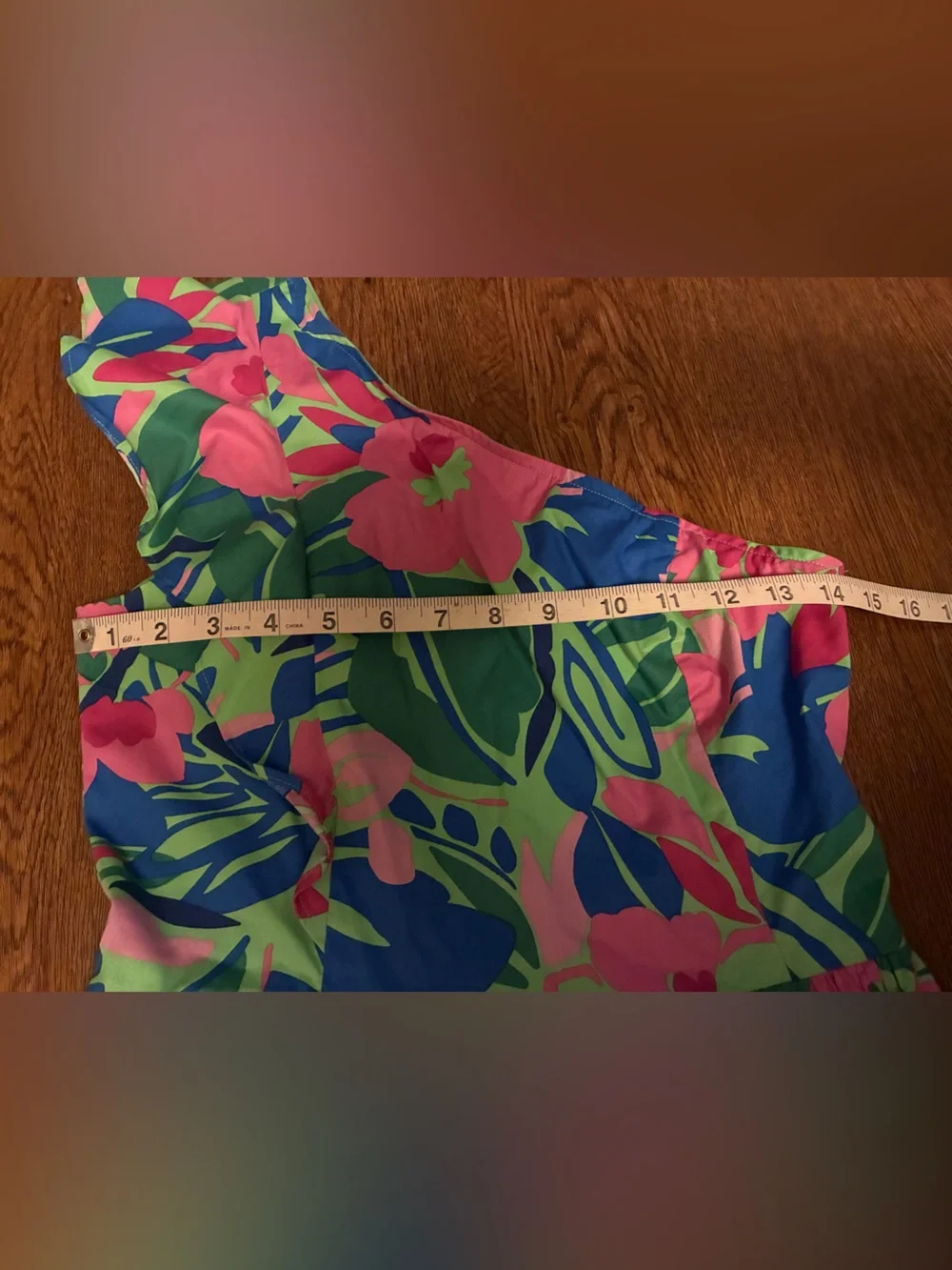 J. Crew One Shoulder Ruffle Floral Green Belted Dress - Size 2